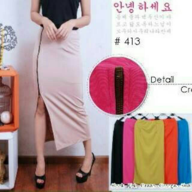 Rok span wedges sleeting samping (import produk)