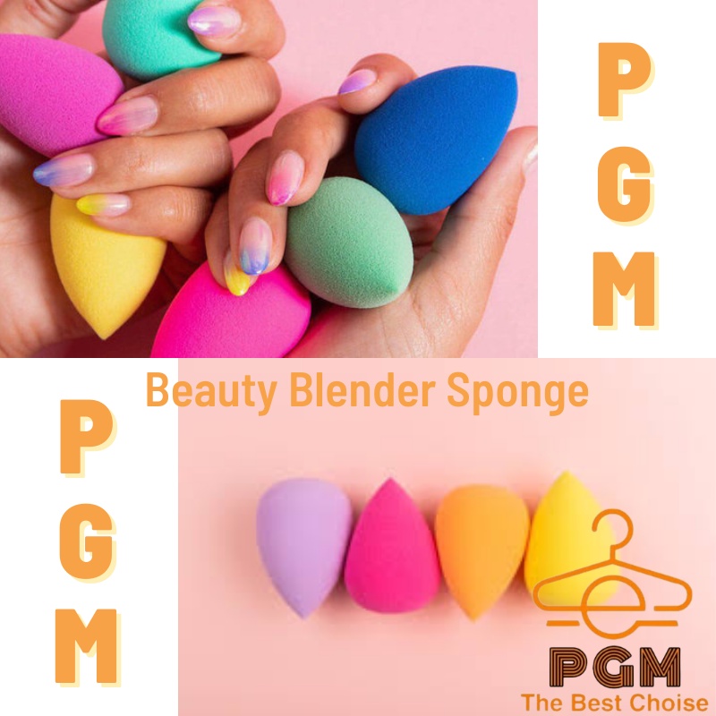 Beauty Blender Tear Drop Egg Spons Make Up colorfull Sponge Telur Alat Kosmetik Spons Telor