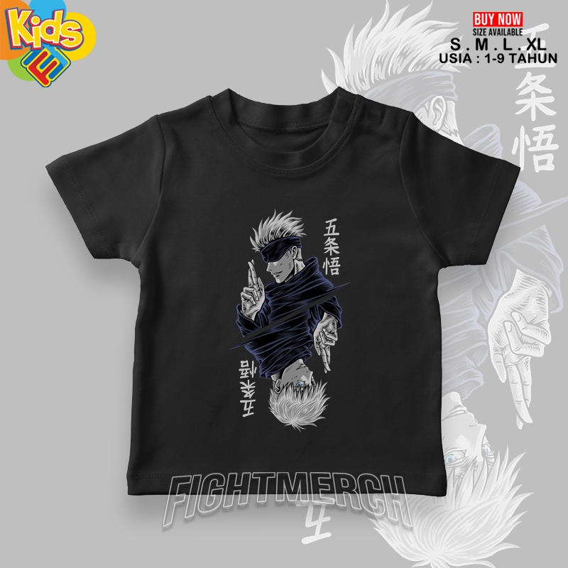 Baju Kaos Anak Gojo Satoru Jujutsu Kaisen