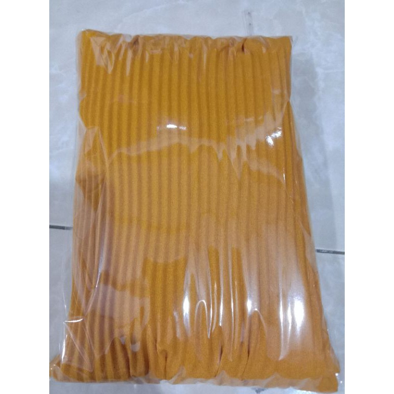 Pasmina Plisket / Pleated Shawl Plisket Duyung-kunyit