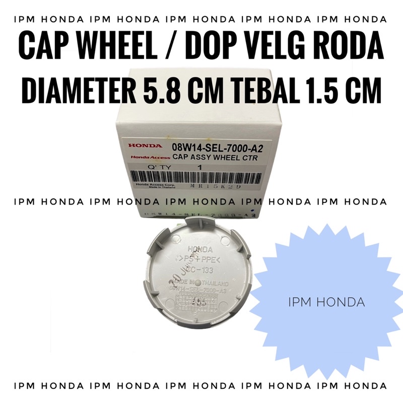 SEL Original Cap Dop Wheel Tutup Roda Velg Honda Jazz City Brio Thailand