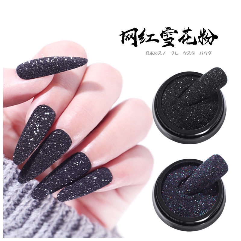 SUGAR POWDER VELVET MATTE GLITTER NAIL ART / BUBUK BLUDRU NAILART JAPAN NAILS