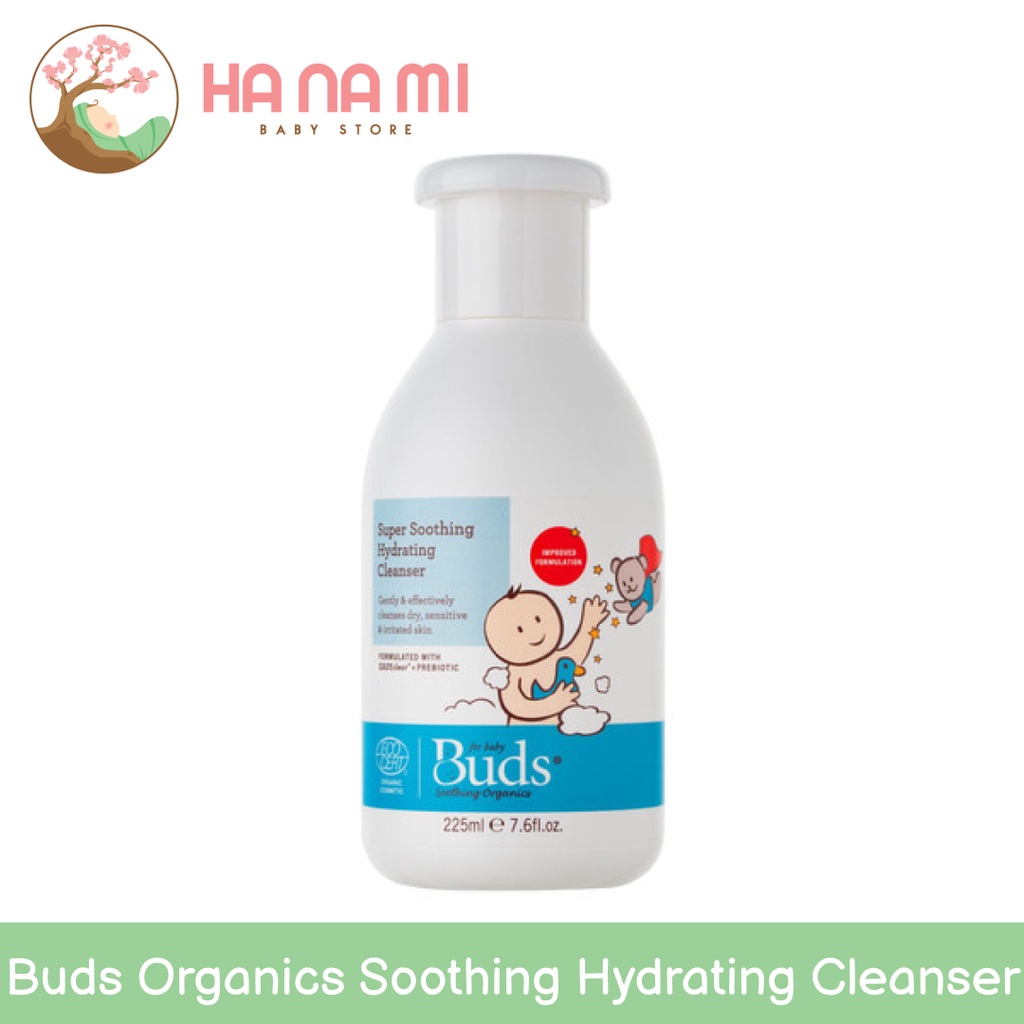 Buds Organics Super Soothing Hydrating Cleanser - Sabun Sampo Mandi Perawatan Iritasi Luka Eczema Bayi dan Anak