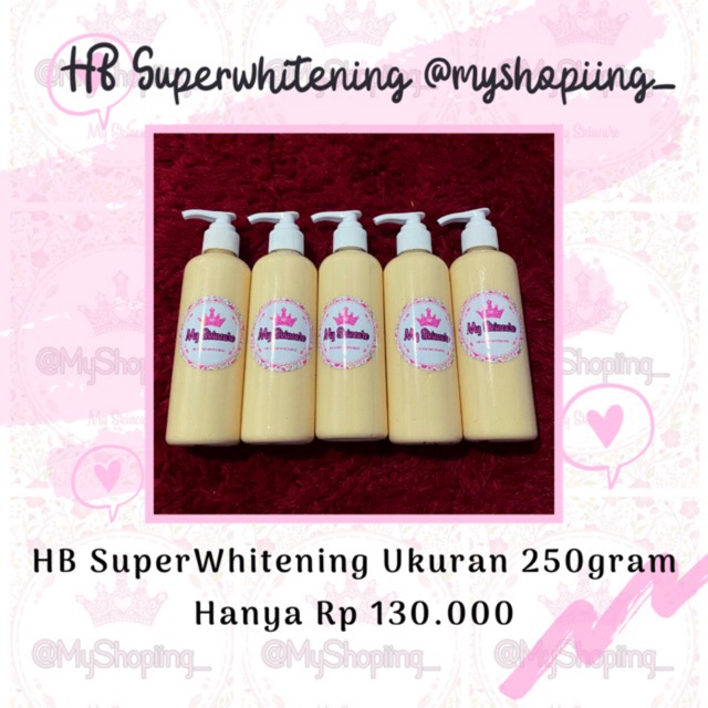 

Hb superwhitening 250gram