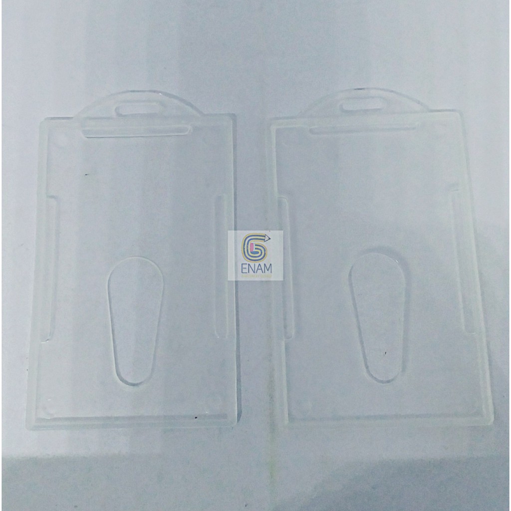 

1 pak tempat name tag putih transparan