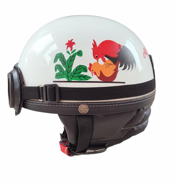 Helm Chip Motif Ayam Jago Kawin [MZ.02Jl22ғ]