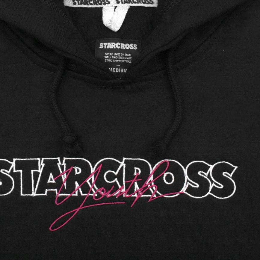 (TERMURAH) STARCROSS Hoodie - Black - JS 936 ,.,.
