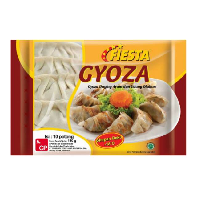 

Fiesta Gyoza 180gr 10 potong - Daging Ayam dan Udang Olahan