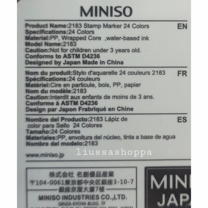 

Eklusif Spidol Miniso - Stamp Marker 24 Colors Diskon