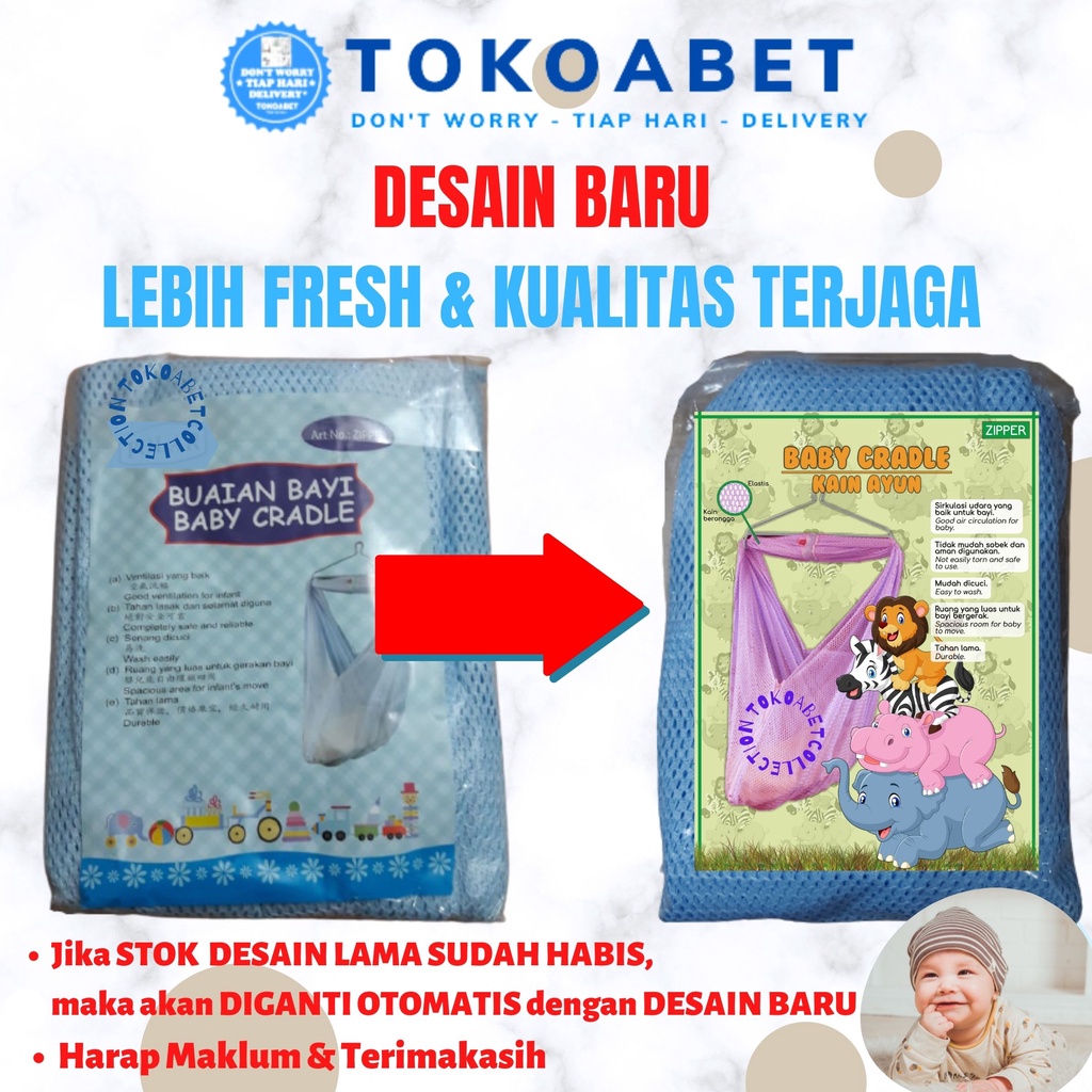 Kain Ayunan Bayi &amp; Anak Merk POLAR Uk L Type ZIPPER Variasi Warna #tokoabet