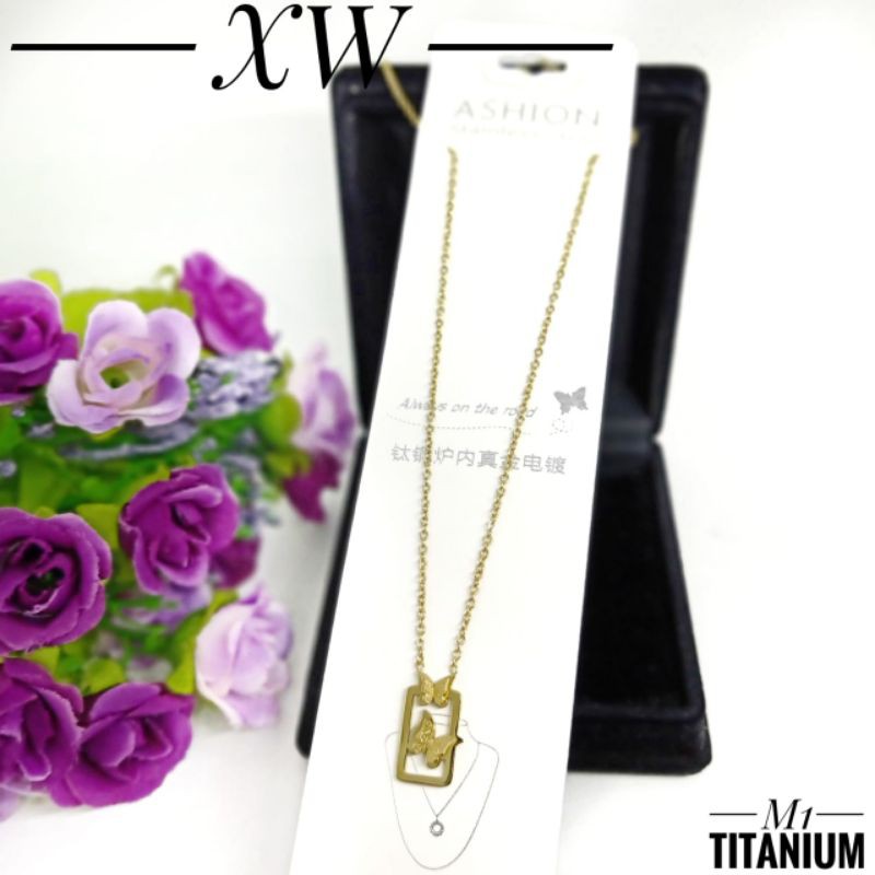 Kalung titanium kupu KT092001