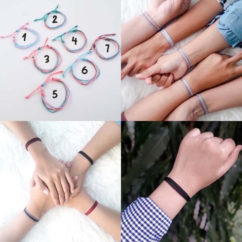 Nylon Layers Bracelet / Gelang Persahabatan / Aksesoris Fashion Wanita