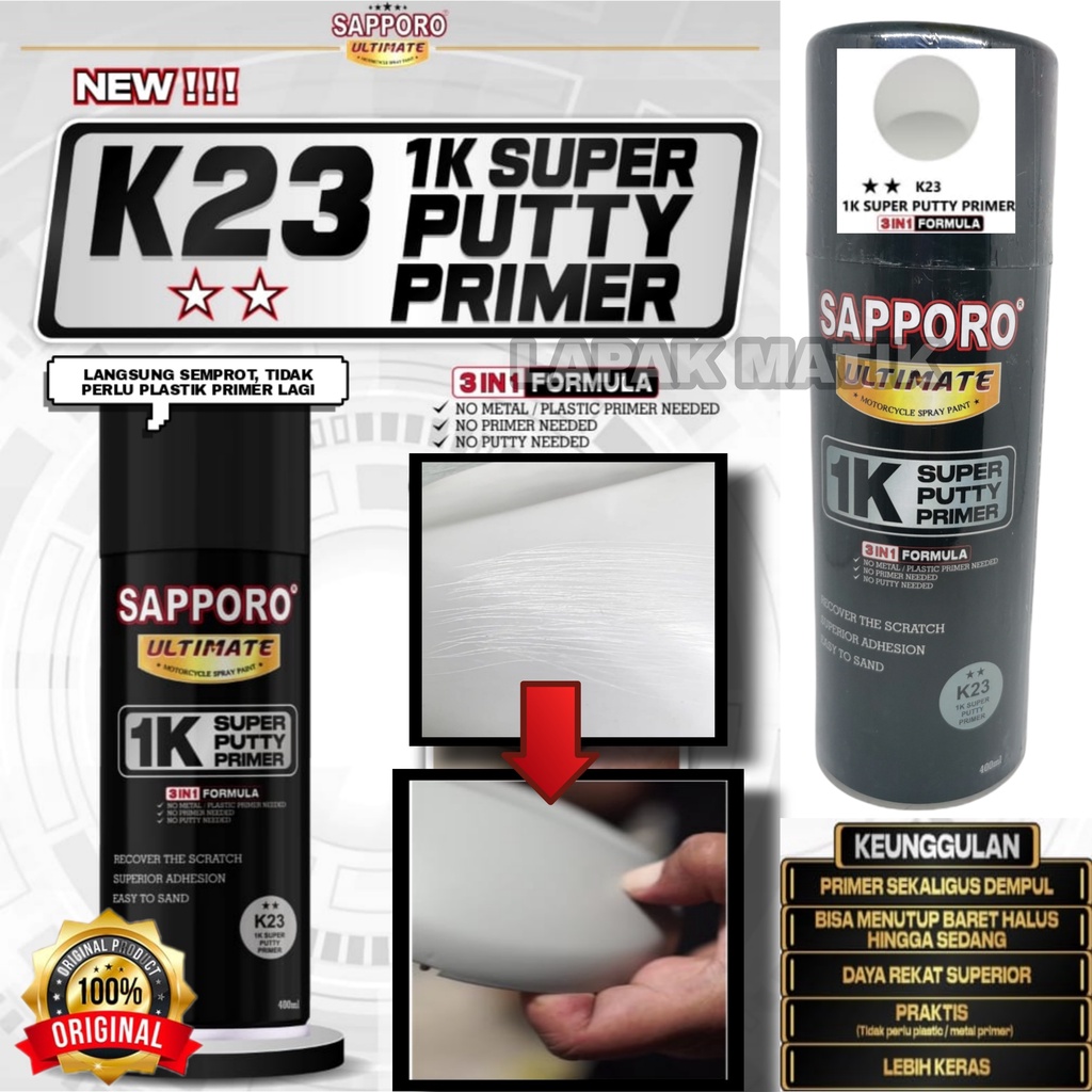 Pilok Sapporo Ultimate 1K SUPER PUTTY PRIMER K23 400ML