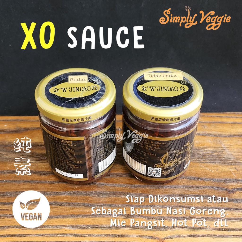 

XO Sauce Vegetarian / Vegetarian XO Sauce Vegan W JINDAO / Saus XO