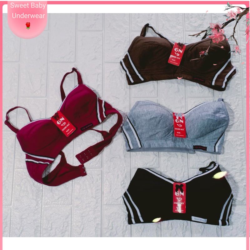 SPORT BRA OLAHRAGA || BH Untuk Remaja dan Ibuk2 Merek GN