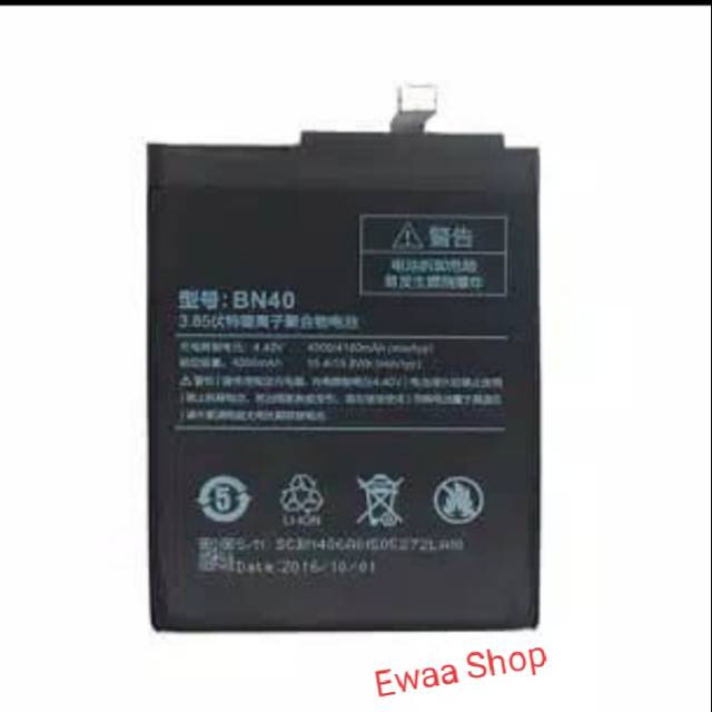 BATERAI BATTERY BATRE ORIGINAL 100%REDMI PRO/PRIME  BN40