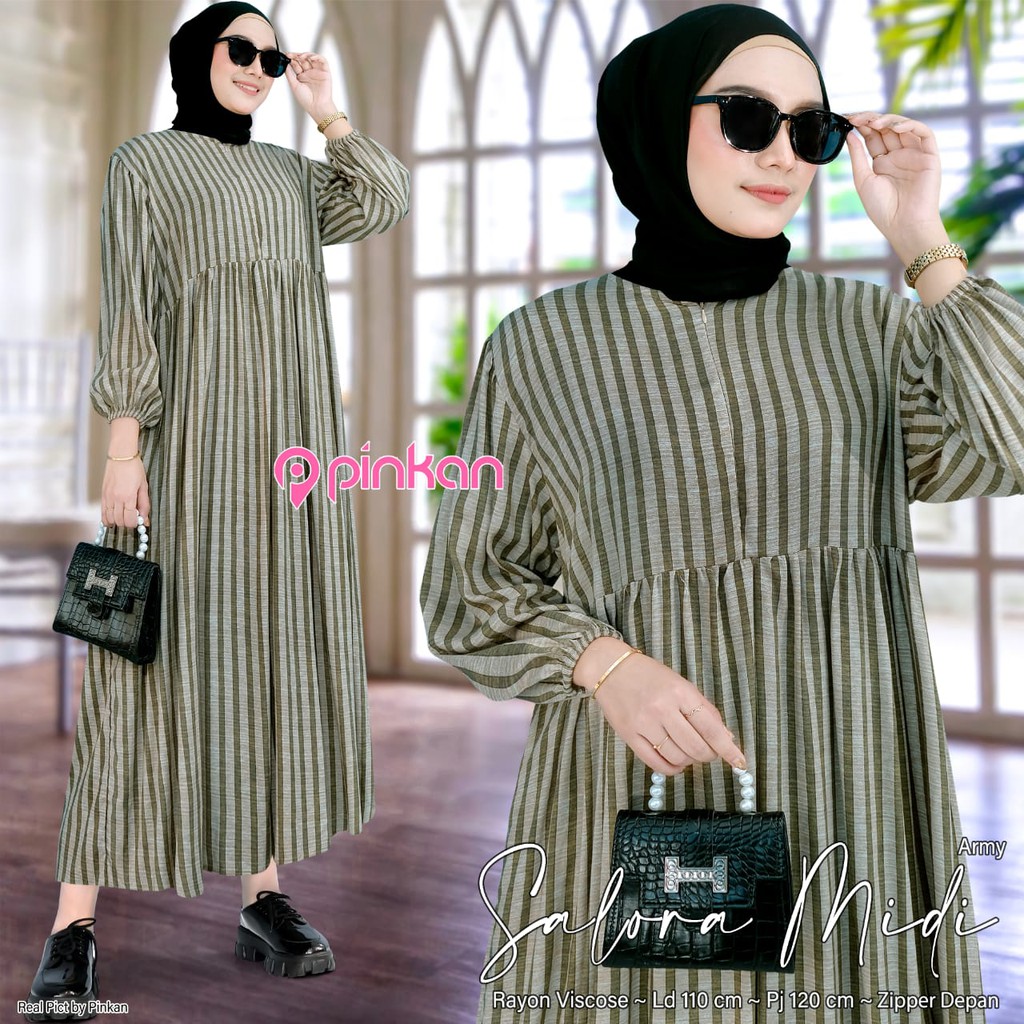 GAMIS NIKAHAN RESEPSI WANITA // SALORA MIDI DRESS BY PINKAN ORI SOLO