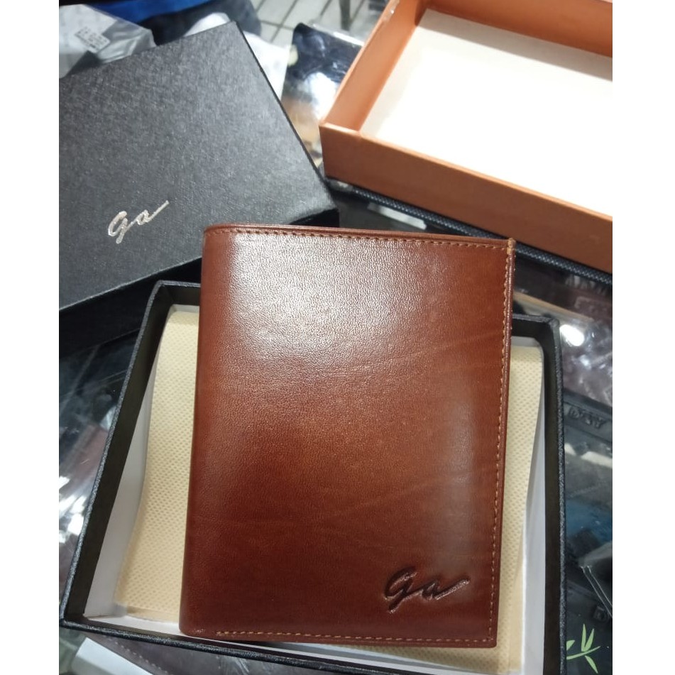 Dompet Pria Giorgio Agnelli Lipat Berdiri Original Kulit Asli Import Kualitas Super Halus