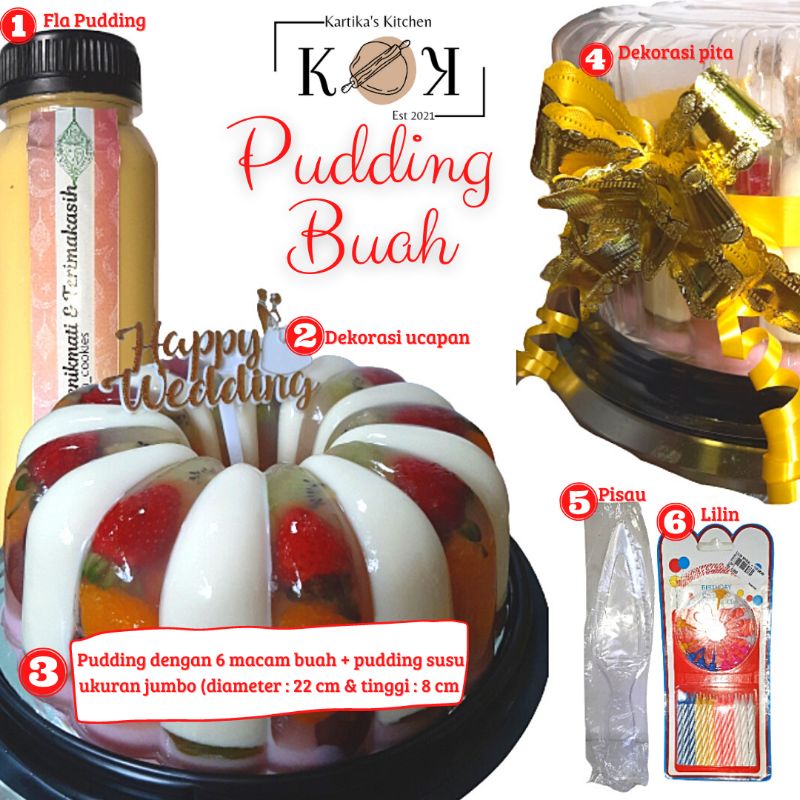 

Paket Pudding Buah ukuran Jumbo