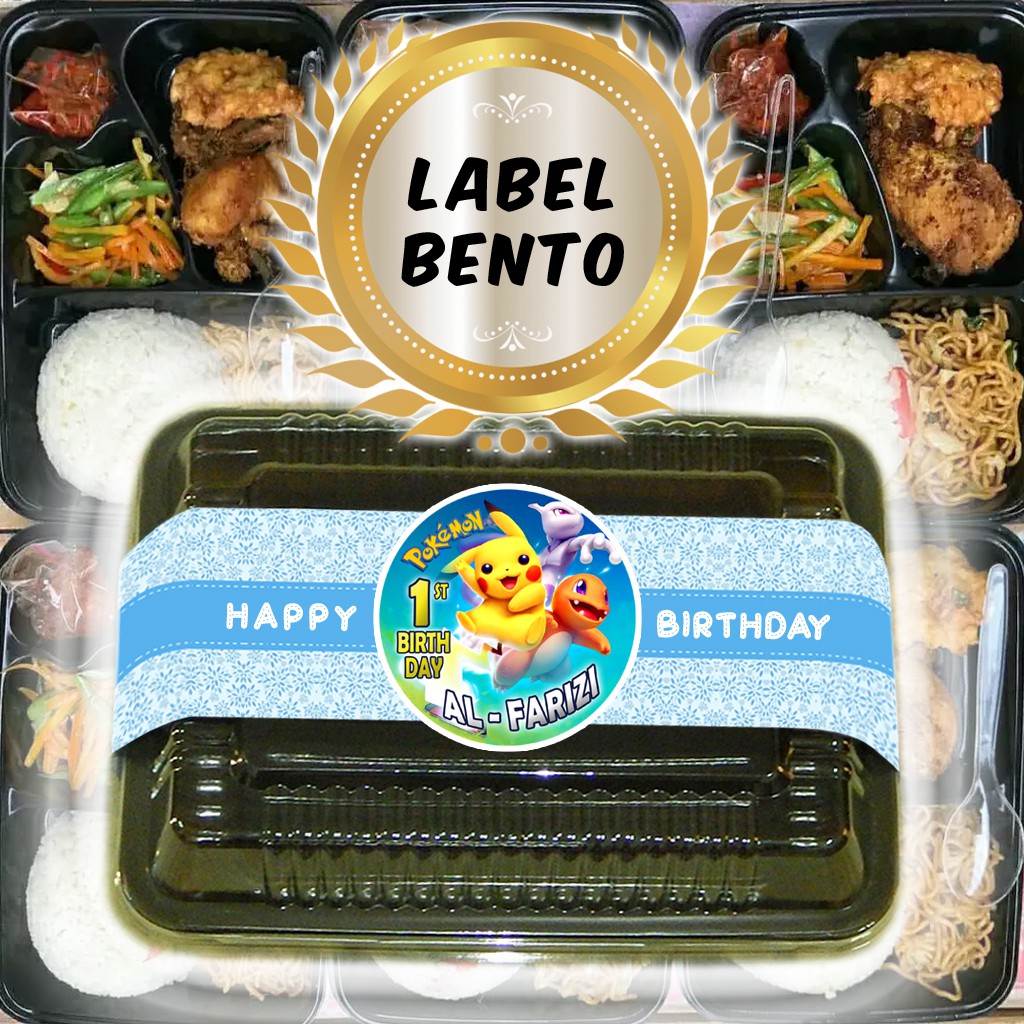 

POKEMON - LABEL BENTO / LABEL AQIQAH / LABEL NASI BENTO ULTAH ULANG TAHUN