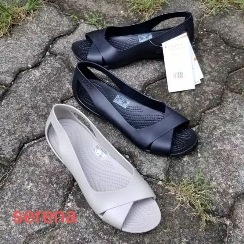 SEPATU WANITA SERENA FLAT SHOES CROCS WOMEN