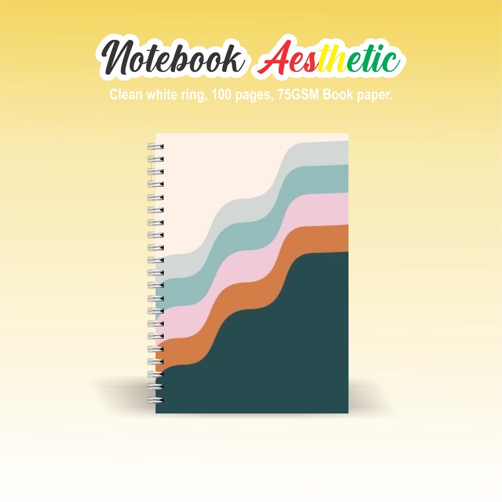 

Notebook Aesthetic BOOKPAPER GRID/KOTAK2#DOTTED/TITIK2#BLANK/POLOS#GARIS/LINE