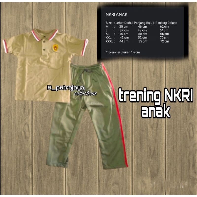 stelan trening anak NKRI/NKRI anak/trening NKRI anak/stelana trening NKRI anak army