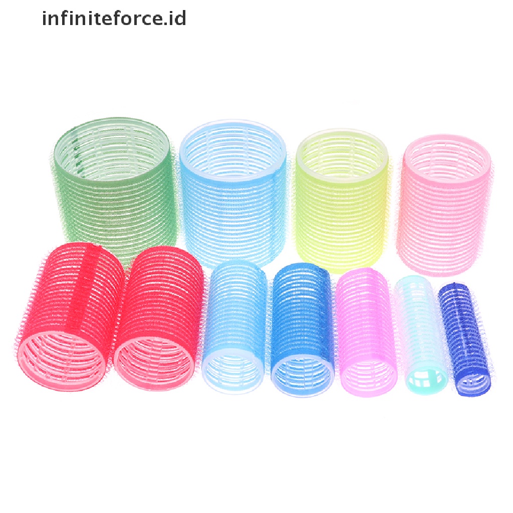 (infiniteforce.id) 6pcs / Set Rol Pengeriting Rambut Self Grip Untuk Salon