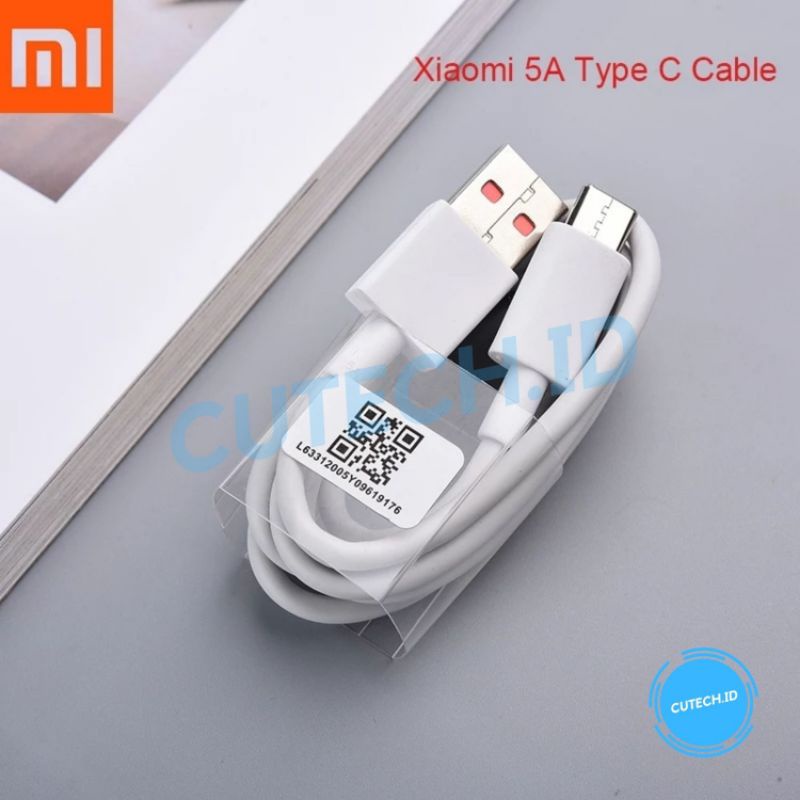 Kabel Data Charger Type C Xiaomi  POCO F3 X3 5A Support Turbo Charging 33Watt