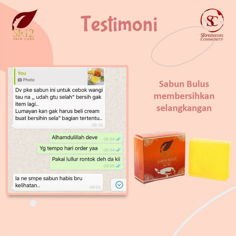 SABUN BULUS SR12 HERBAL BPOM TERLARIS! SABUN WAJAH / SABUN GATAL / BULUS BAR SOAP ORIGINAL AMAN / SABUN MUKA GLOWING PENGHILANG FLEK HITAM DAN PERAWATAN WAJAH BERJERAWAT SABUN BULUS SR12