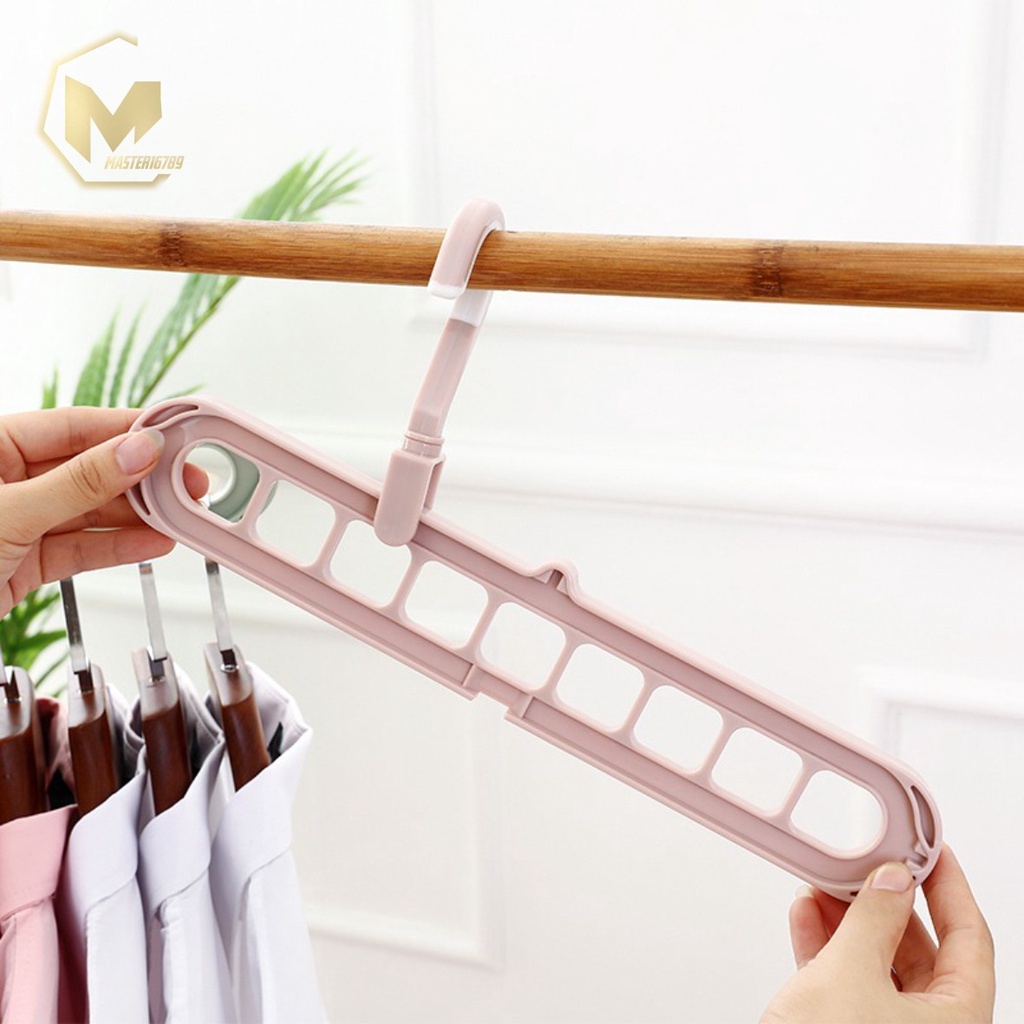 RT33 GANTUNGAN LEMARI BAJU PAKAIAN MAGIC HANGER INSTANT 9 IN 1 JEMURAN LAUNDRY ANTI KARAT MULTIFUNGSI SERBAGUNA MA2402