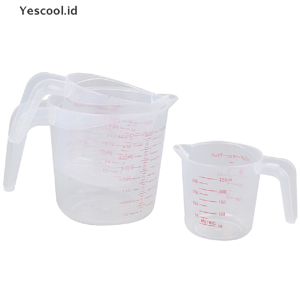 Gelas Ukur Kapasitas Besar 250 / 500 / 1000ml Bahan Plastik
