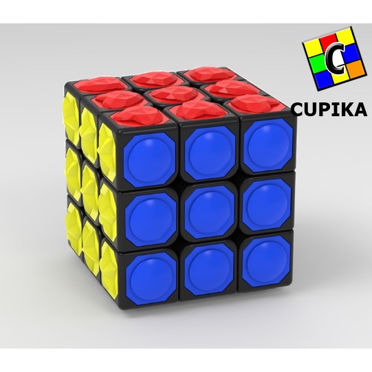 Rubik 3x3 3x3x3 Tactile cube yongjun Blackbase