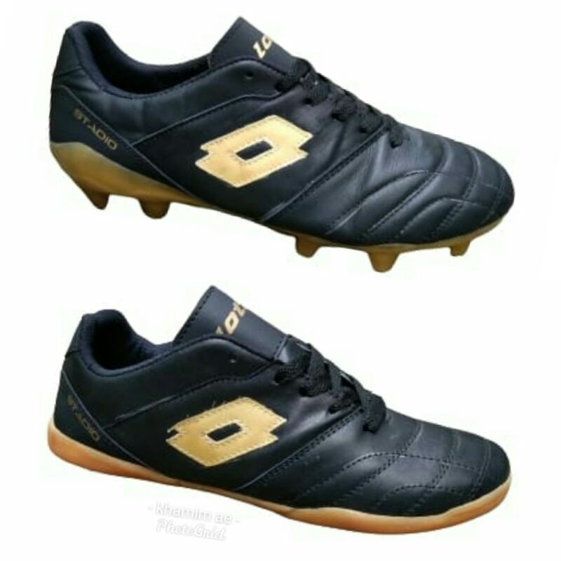 sepatu bola/sepatu futsal lotto asli kulit sapi terlaris dan termurah