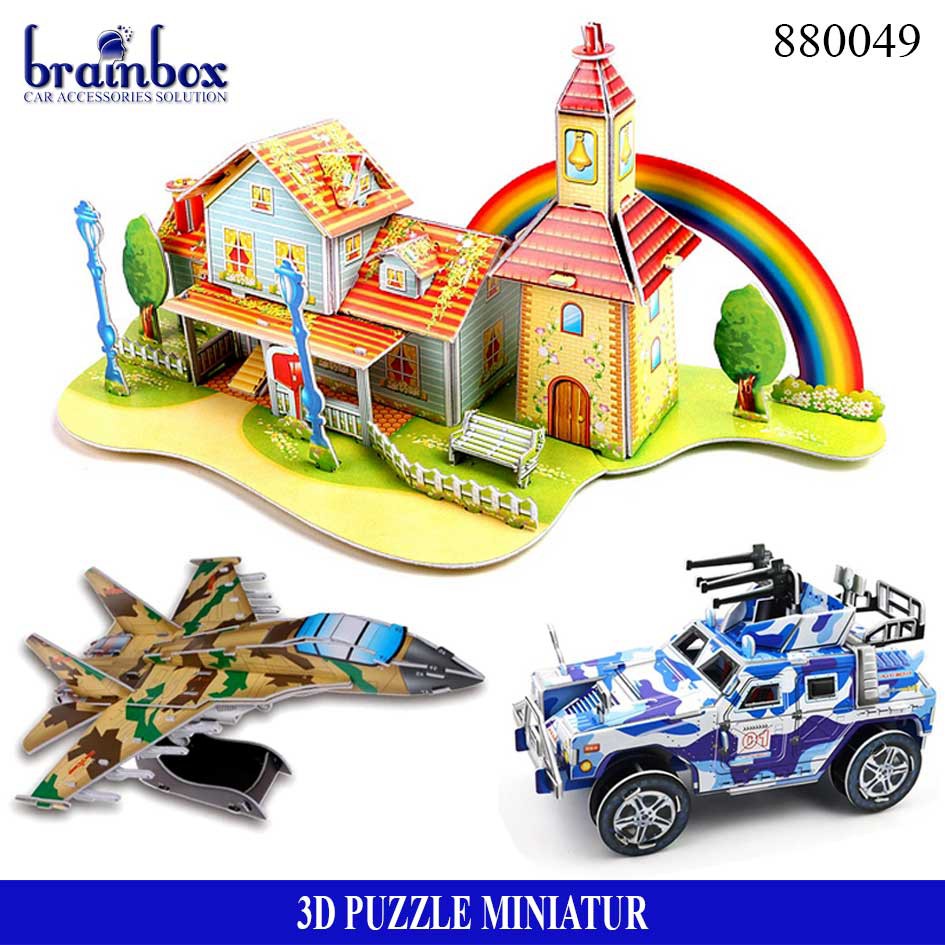 3D DIY I Puzzle Aircraft Carrier Jigsaw Mainan Edukasi Mainan Anak