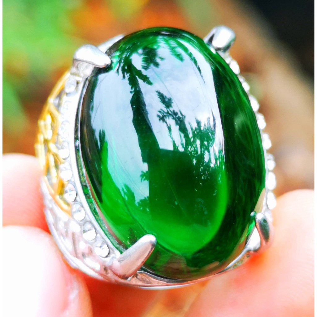  Batu Permata  Green Saffire Bngkok Top Colour Big Size 