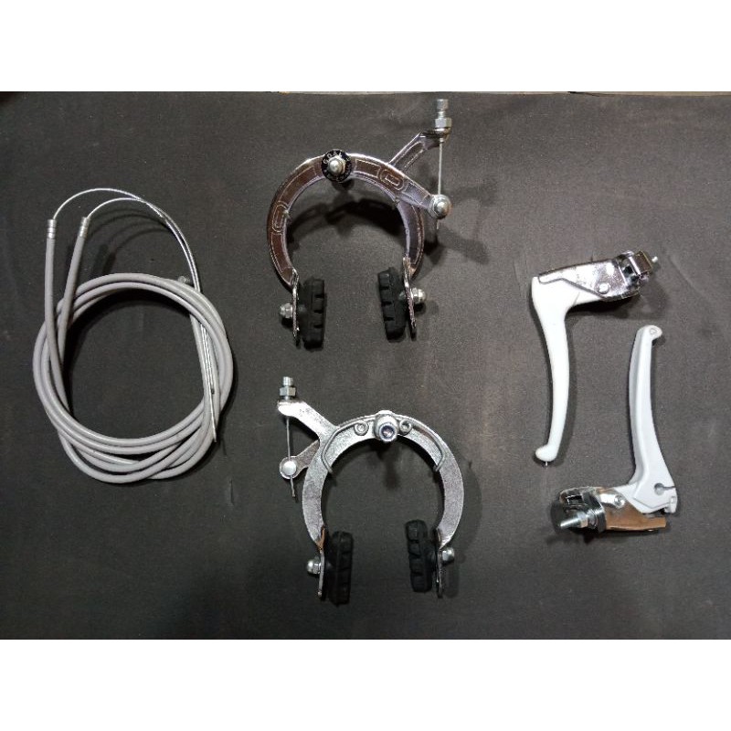 Rem U-Brake Sepeda Mini, Jengki Set