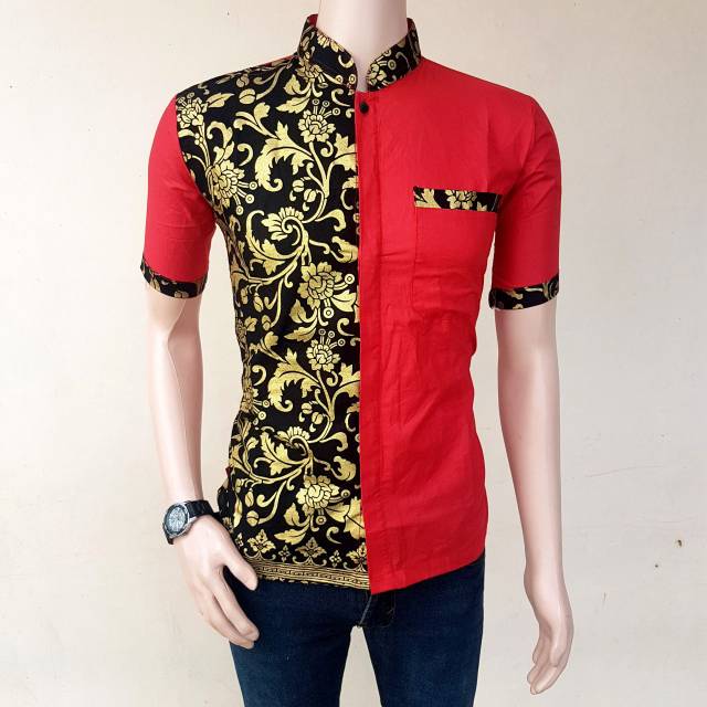 Diskon / Santa Ricci Kemeja Pria Boy Slimfit Polos Murah Hitam Navy Biru Langit Putih Abu Tua Elektr
