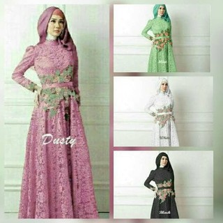 Dijual GAMIS  LEBARAN 2021 BAJU  PESTA MUSLIMAH GAMIS  