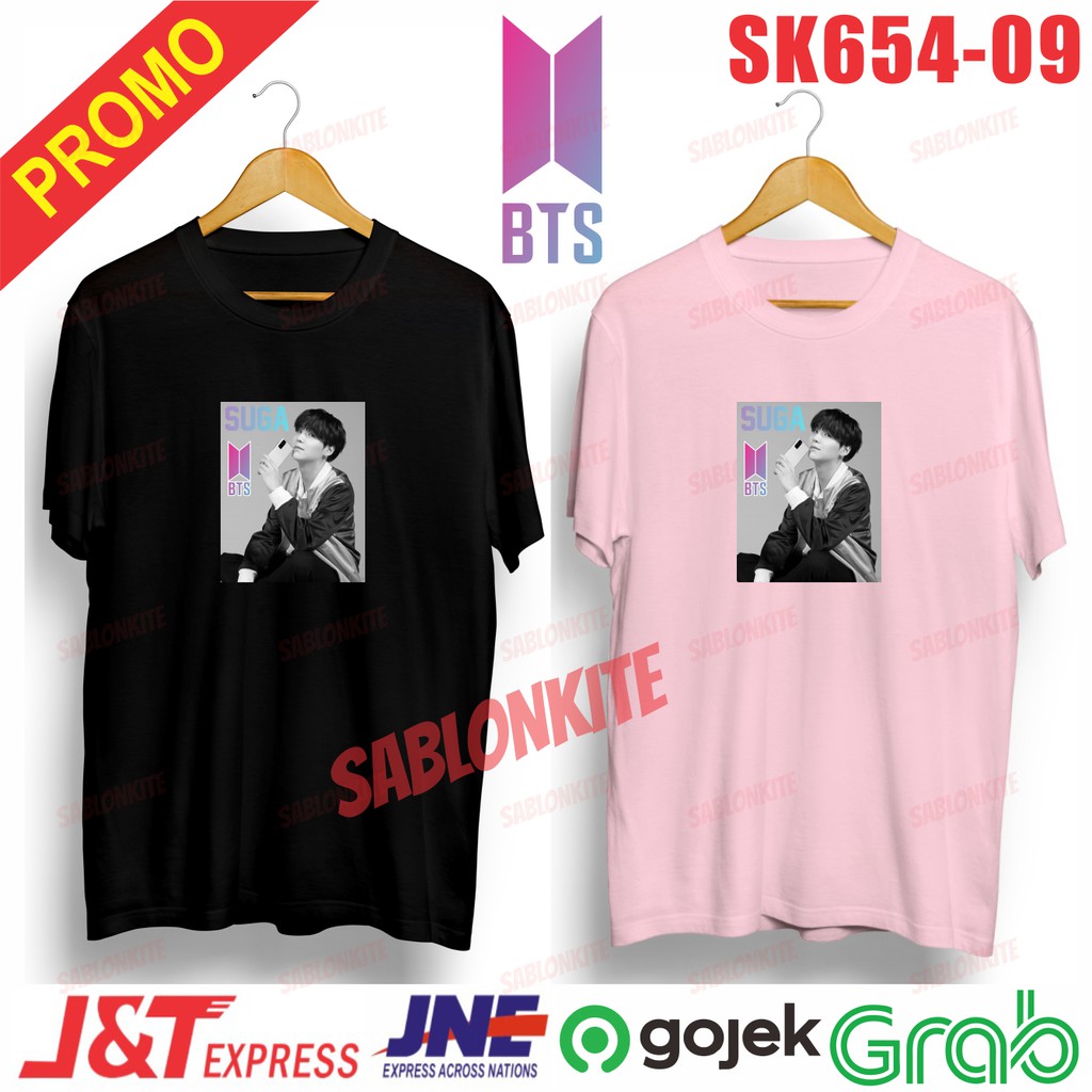 MURAH!!! KAOS KPOP MEMBER SUGA SK654 UNISEX COMBED 30S
