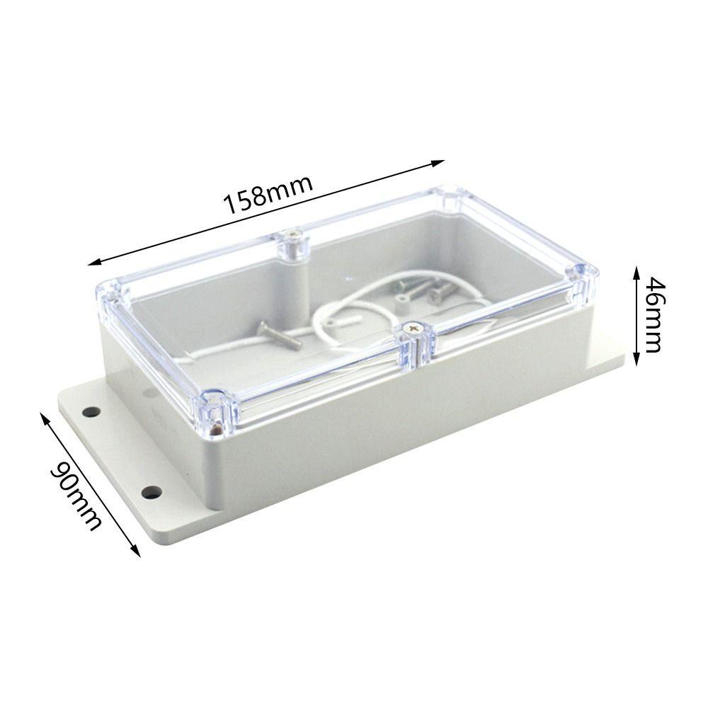 Populer Junction Box Plastik Waterproof Enclosure Transparan Penutup Kotak Proyek Listrik