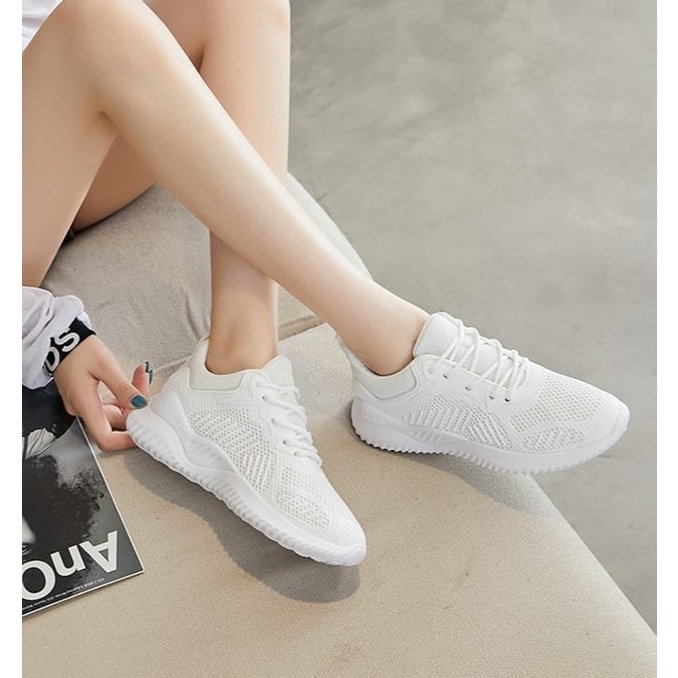 CUCI GUDANG TOPGROSIR LS   LV0160 Sepatu Sneakers Wanita Import Motif Sport Fashion Line Terbaru / Sneakers Santai /Sepatu Korea