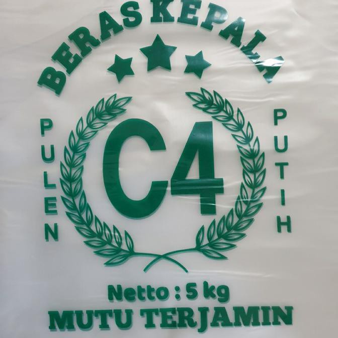 

Produk Unggulan] Plastik Beras C4 5 Kg - C4 Kepala Hijau, Kemasan 5 Kg (PLASTIK SAJA)