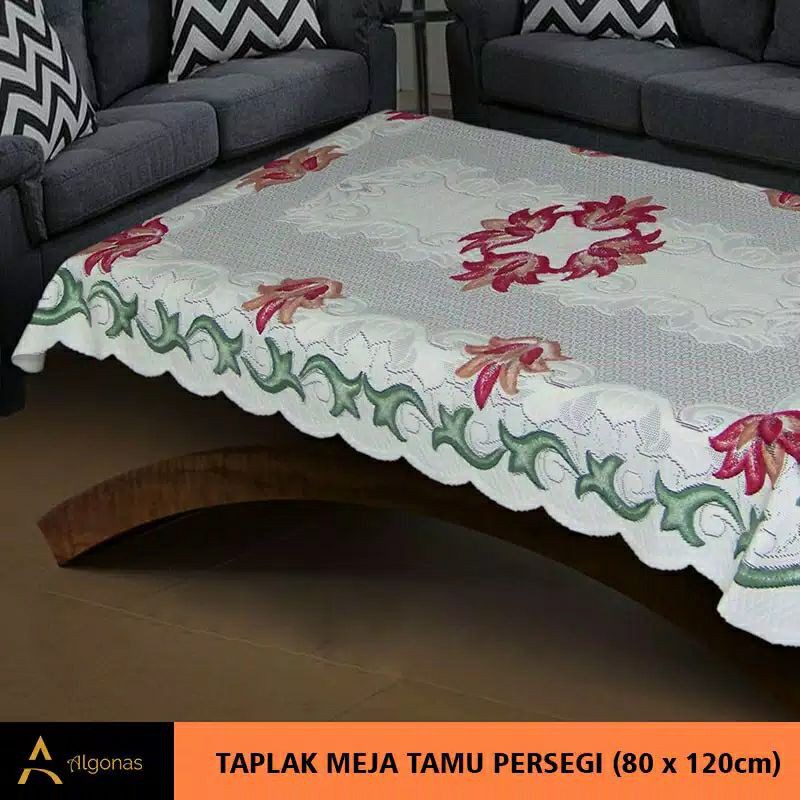 Taplak meja tamu persegi panjang