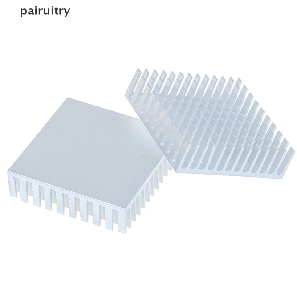 Prt 2pcs Radiator heatsink cpu 40x40 X 11mm Bahan aluminum Warna silver PRT