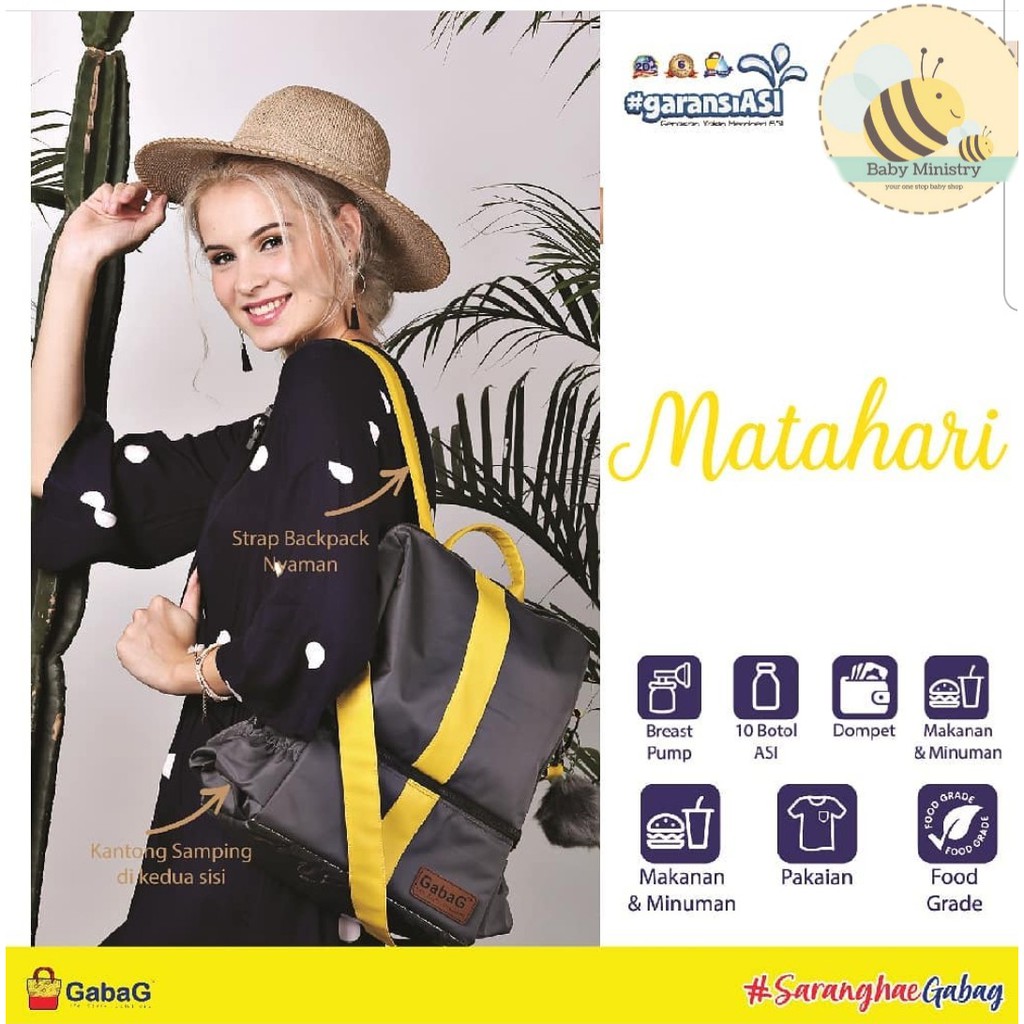 Gabag - Thermal Bag Matahari - cooler bag / kantong asi / cooler bag / tas asi