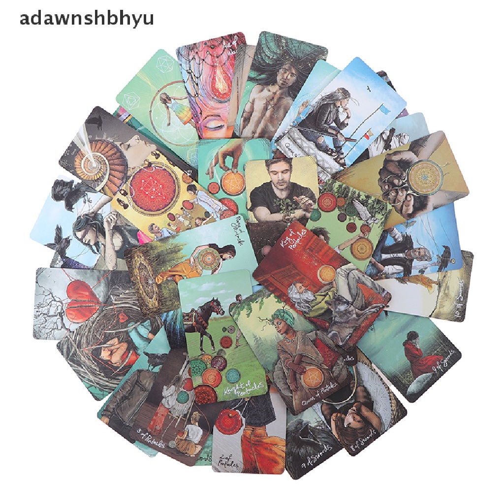 Adawnshbhyu 78kartu the light seers tarot Desk Card Game Kartu Game Versi Inggris