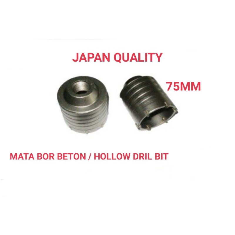 HOLLOW DRILL SDS / MATA BOR BETON SDS 75MM JAPAN QUALITY.