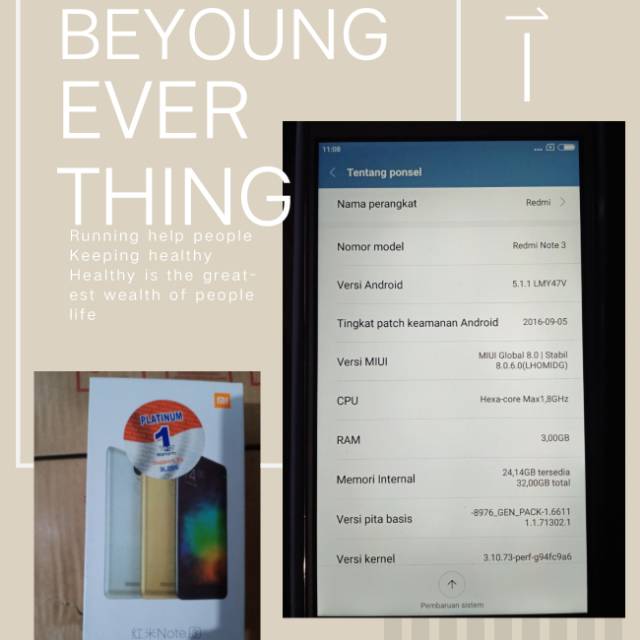 Xiaomi redmi note 3pro ram 3/32gb