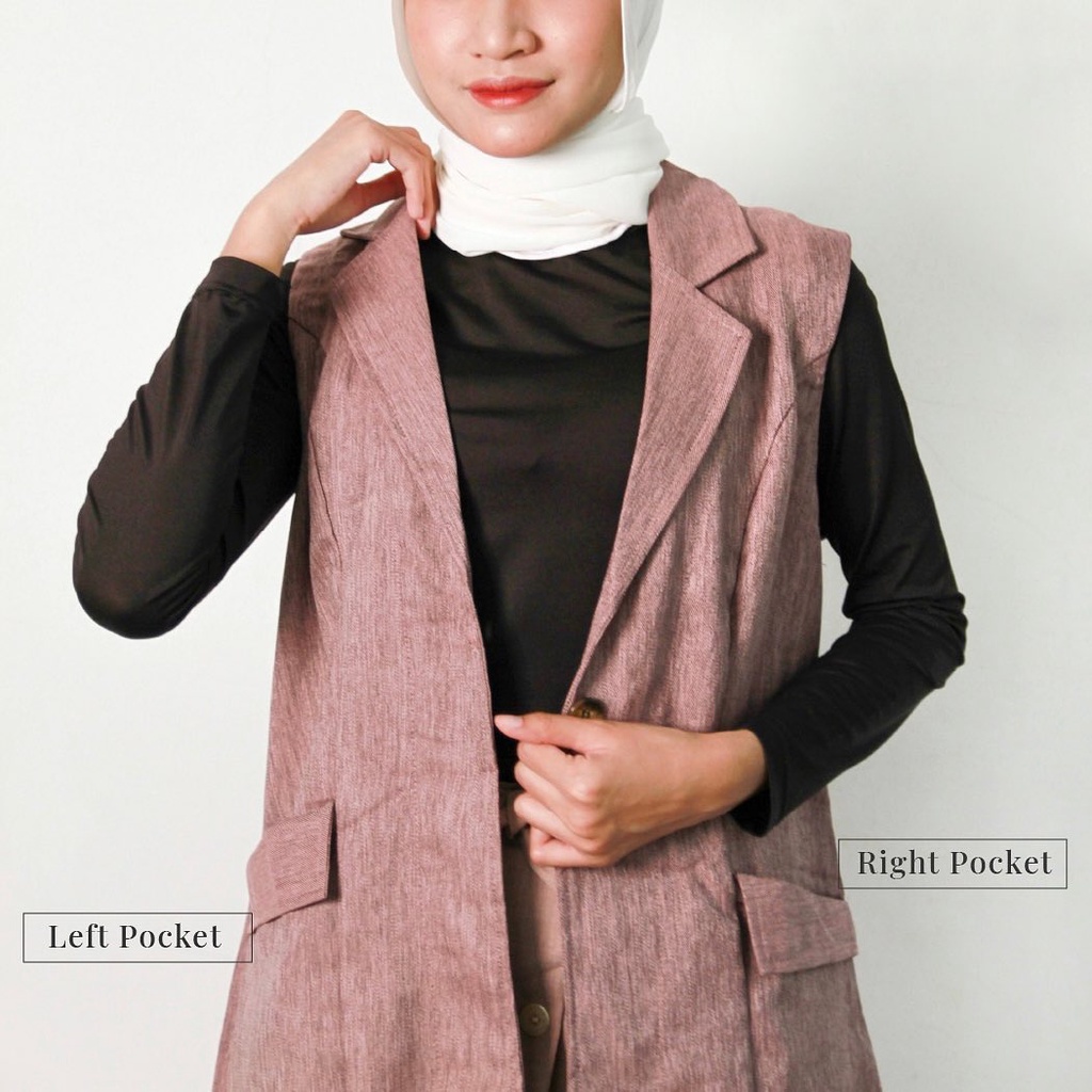 OUTER WANITA PANJANG AUTER REMAJA KOREA STYE ROMPI BAJU MUSLIM FINLEY OUTER